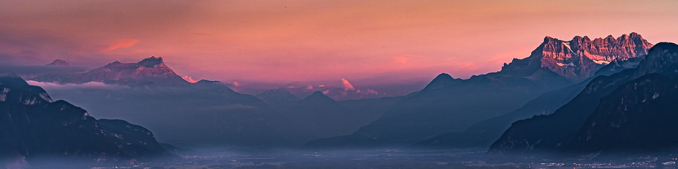 Mountains at Sunset