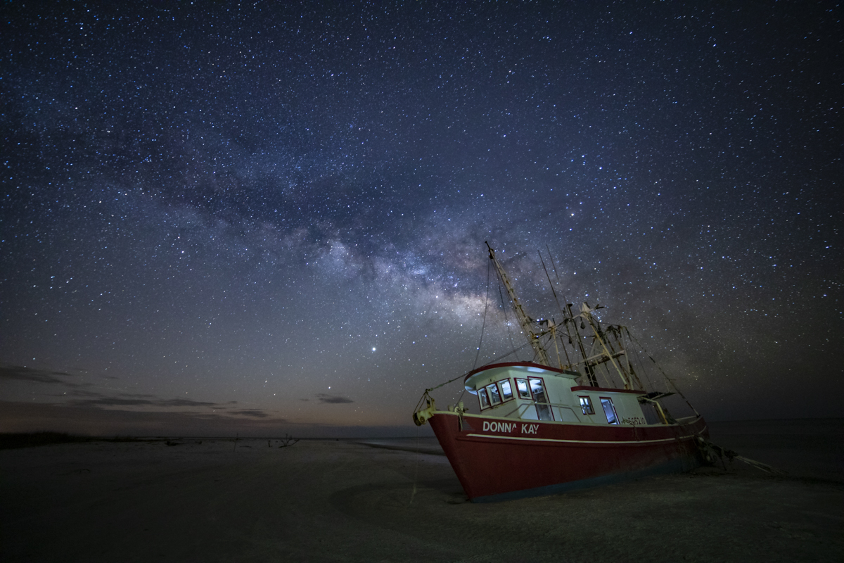 Milky Way over the Donna Kay