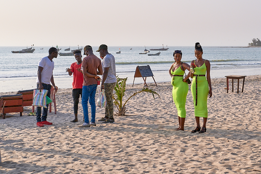 Working It on The Gambia's Golden Sunset Beach