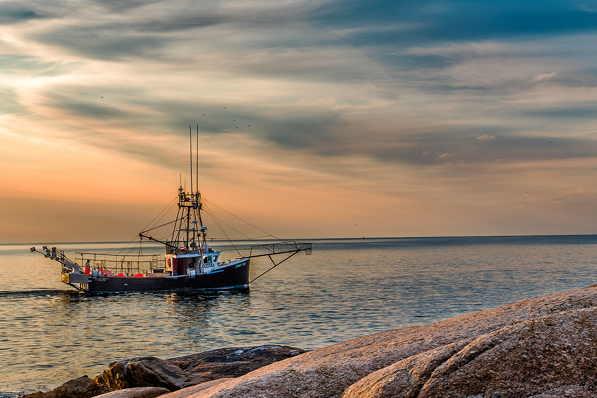 Heading out on a calm sea