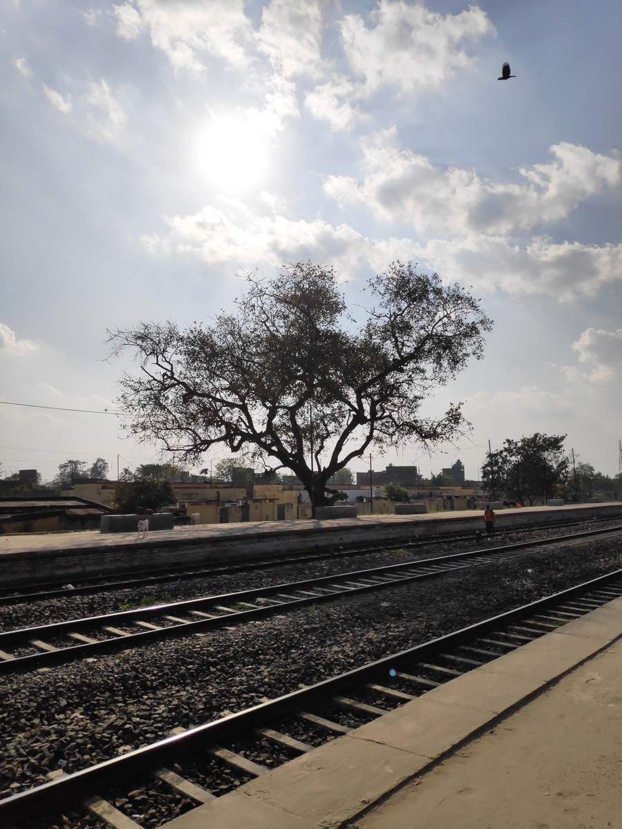 Bairgania Railway Station, India