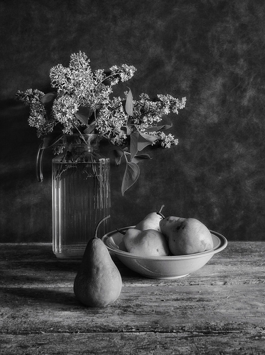 Still Life with Lilacs and Pears