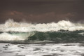 The sun leave as the storm comes in