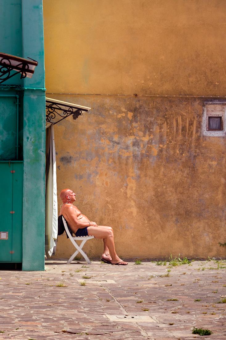 Sunbathing in lockdown