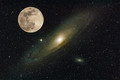 Andromeda and the Moon