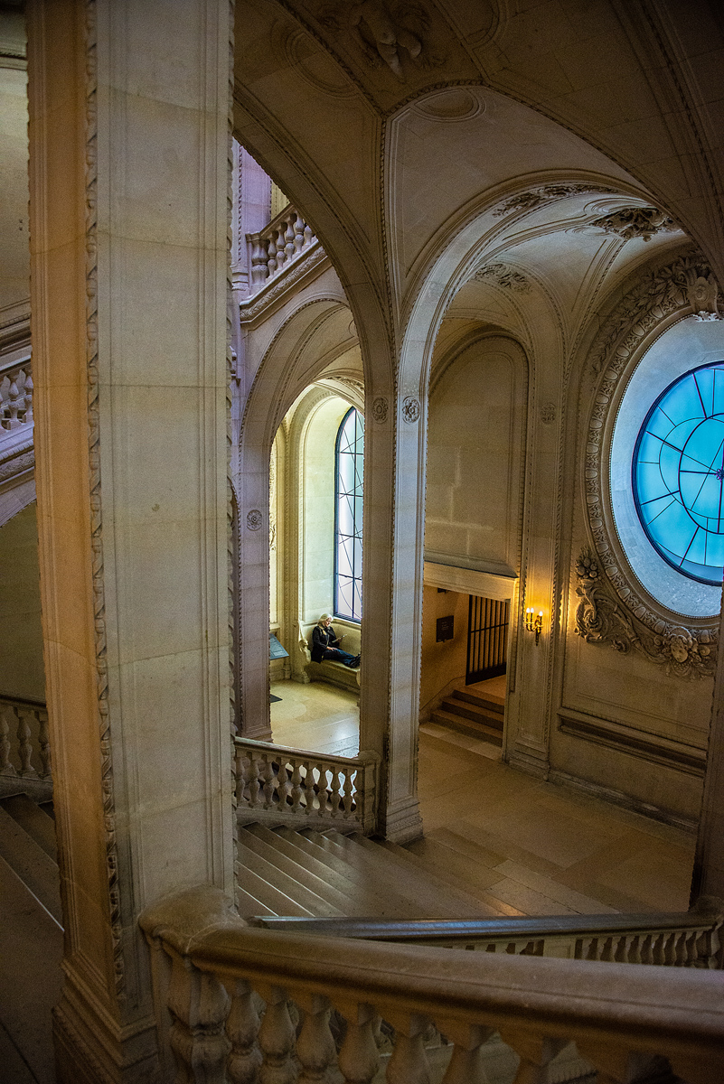 Back Steps of the Louvre...