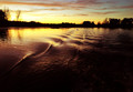 Liquid Lake at Sunset