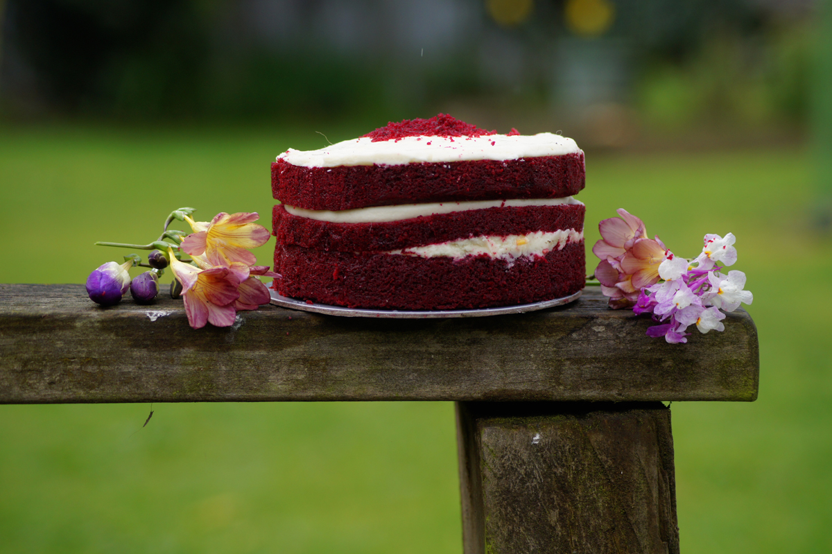 Red Velvet Cake..To Bake you need flour !!