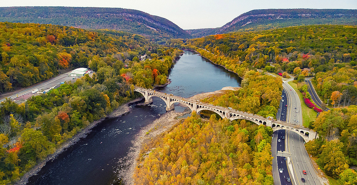 Bridge to other side of river