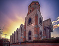 Church in sunset