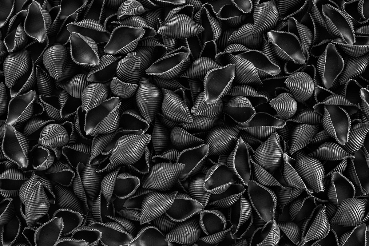Conchiglie al nero di seppia