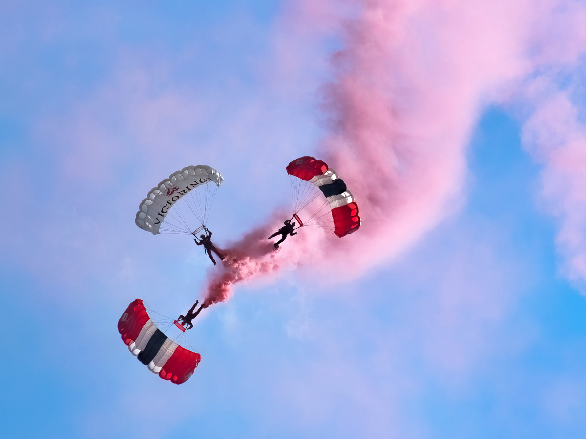 Red Devils Military Display