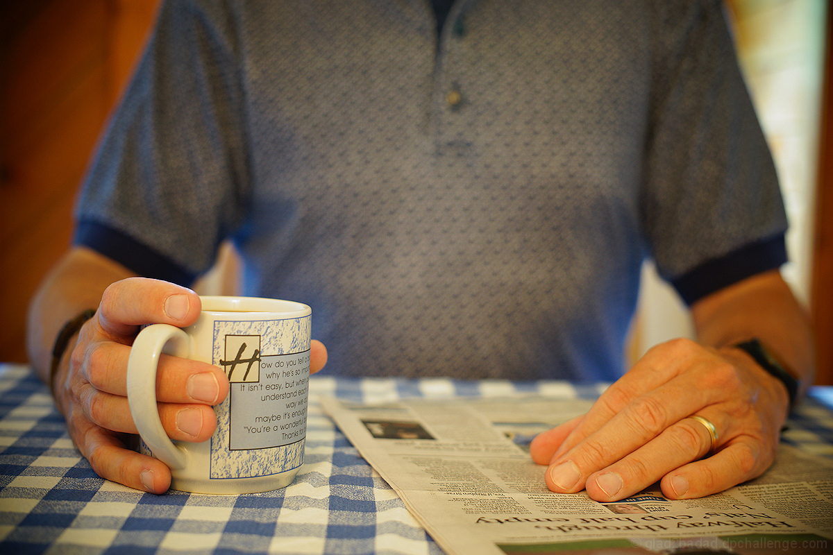 Coffee with the newspaper