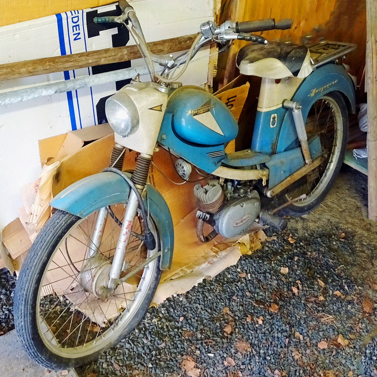 Dad's old moped