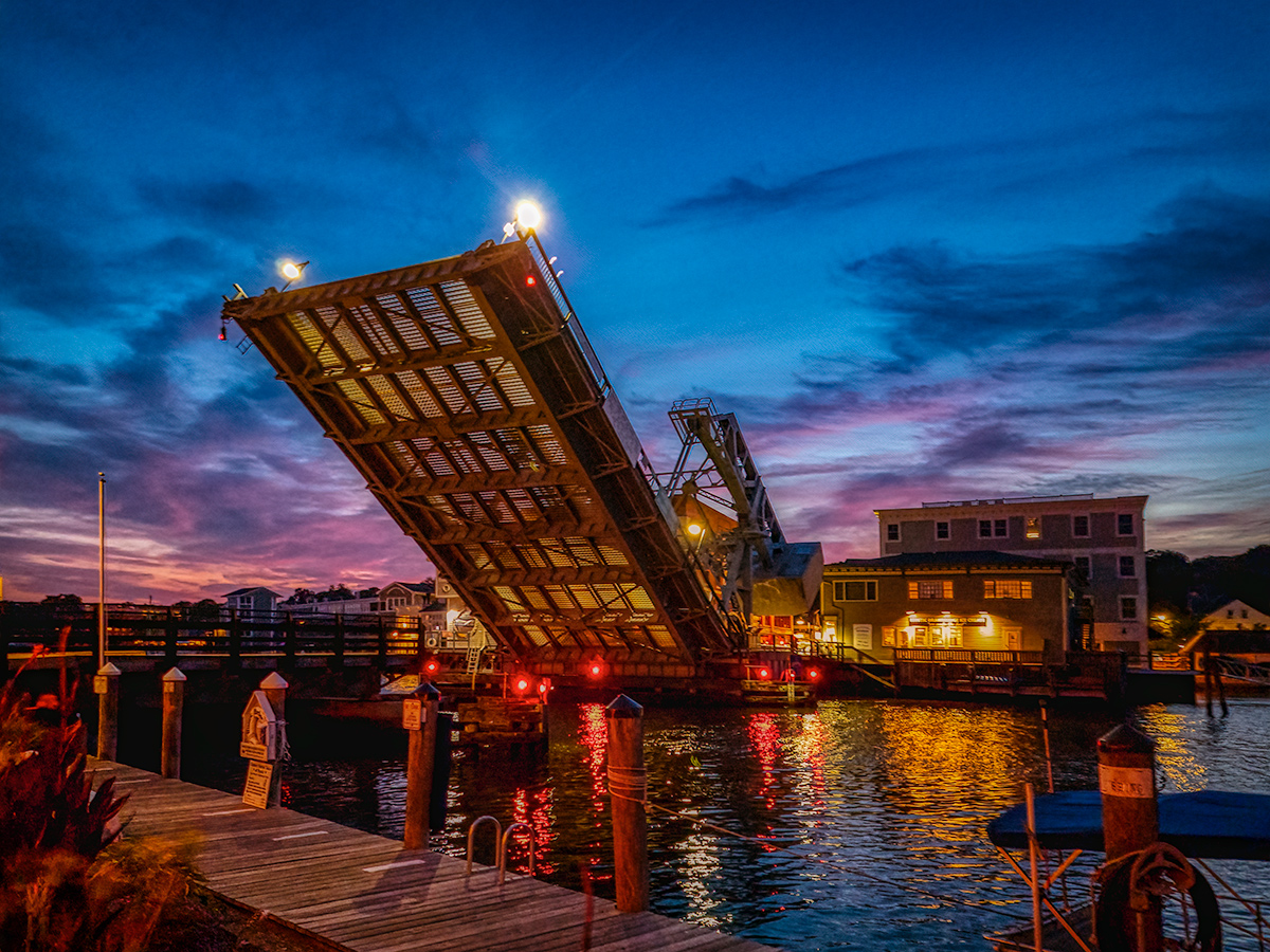 Sunset, Drawbridge, Mystic River (Does it get any sweeter than this?)