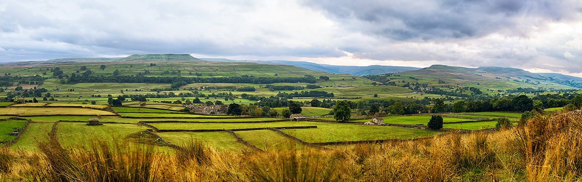 Storm clouds gathering over Upper Wensleydale
