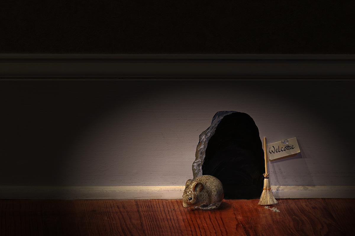 Edward  R. Mouse, Esquire steps out for a walk about
