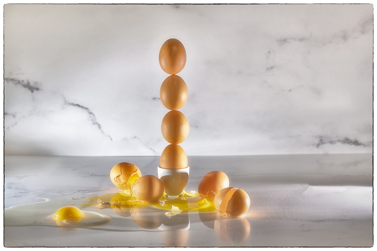 For some reason, the egg stacking competition never caught on