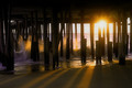 Underneath the fishing pier