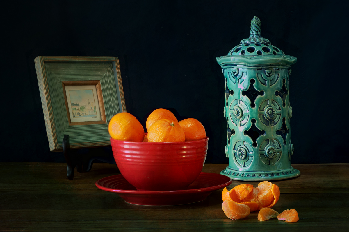 Mandarins and Turquoise