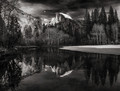 Moon over Half Dome - Yosemite