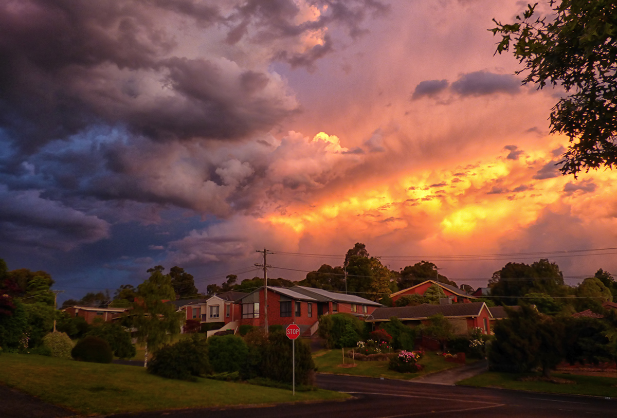 Sunset, Looking the Other Way