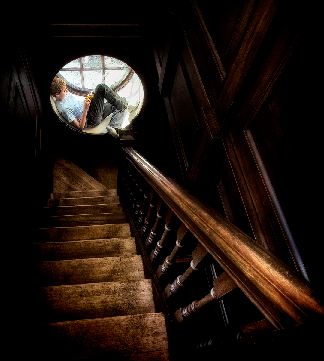 Halfway up the Stairs
