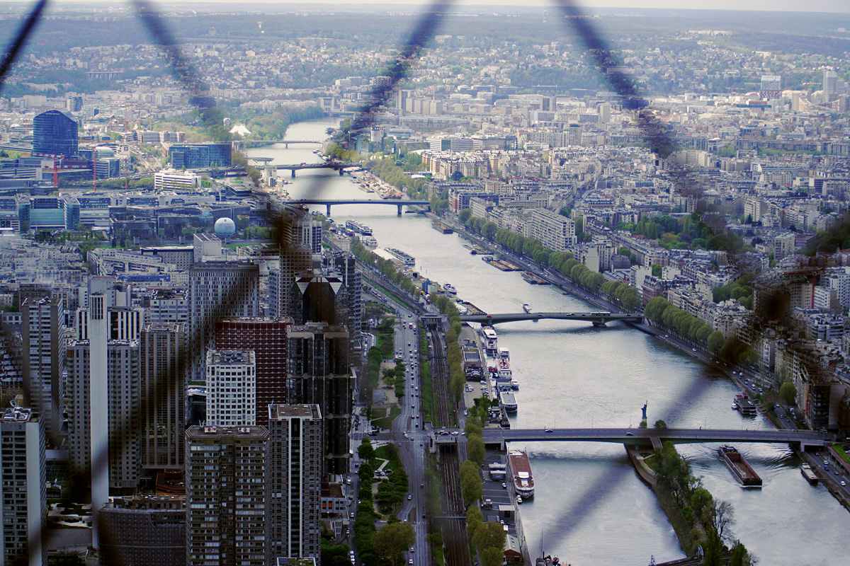 From the Eiffel Tower and down  to the Seine