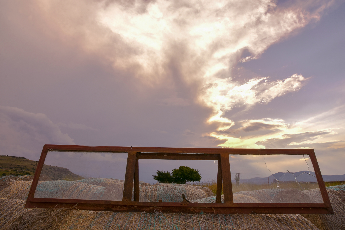 Rusty window on the world