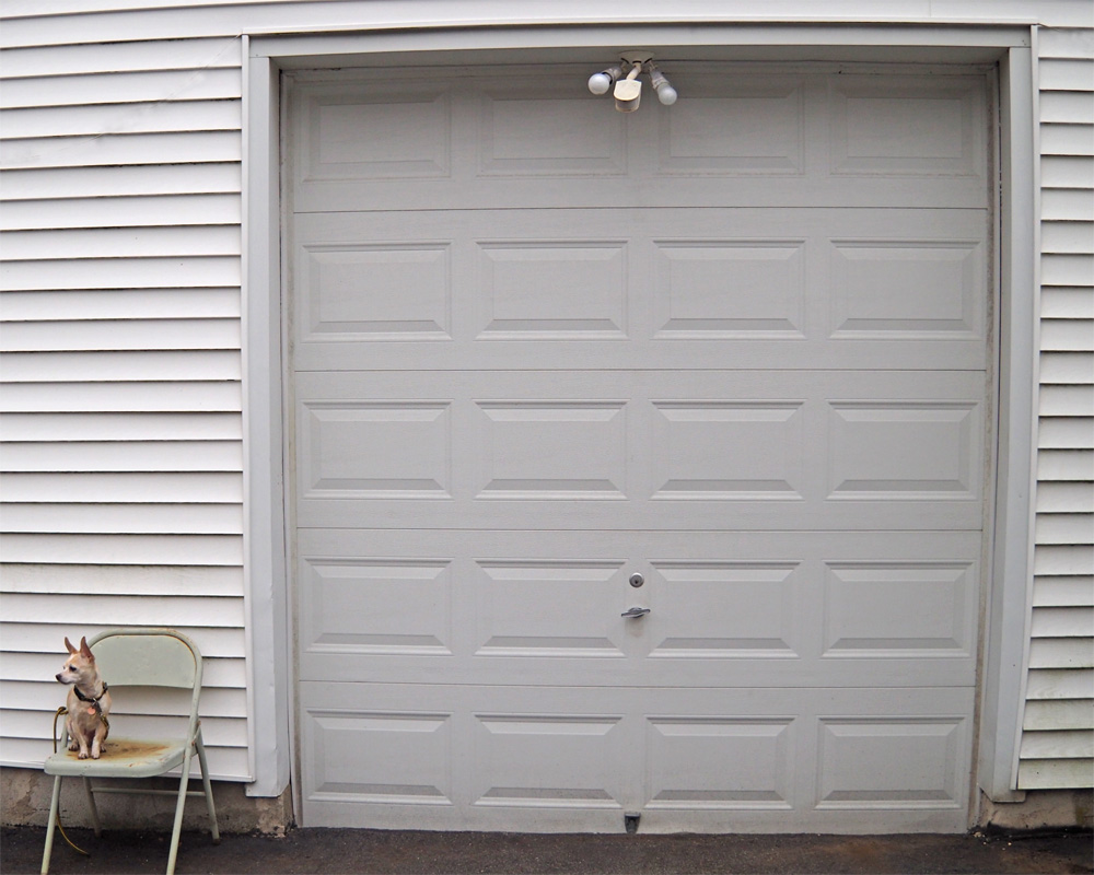 Garage door shut and guarded