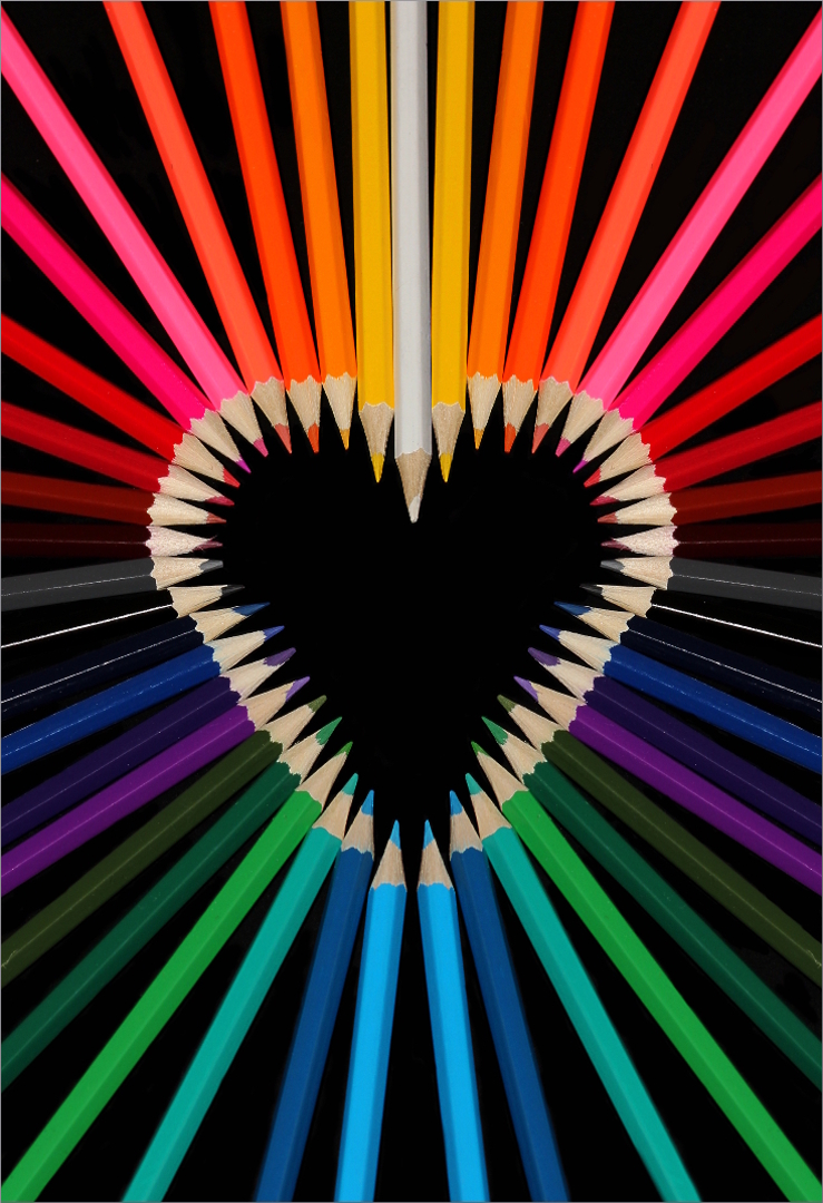 Rainbow heart