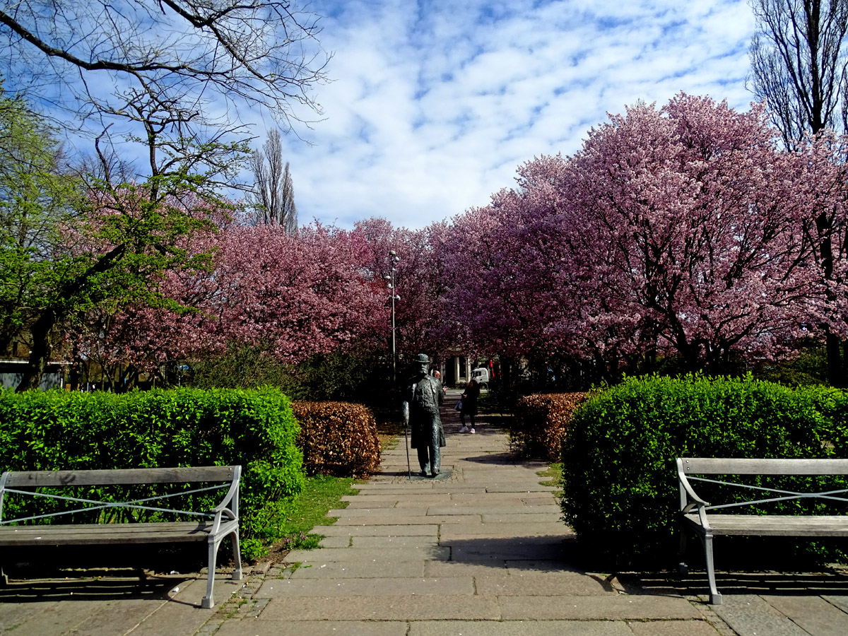 Statue On Walk