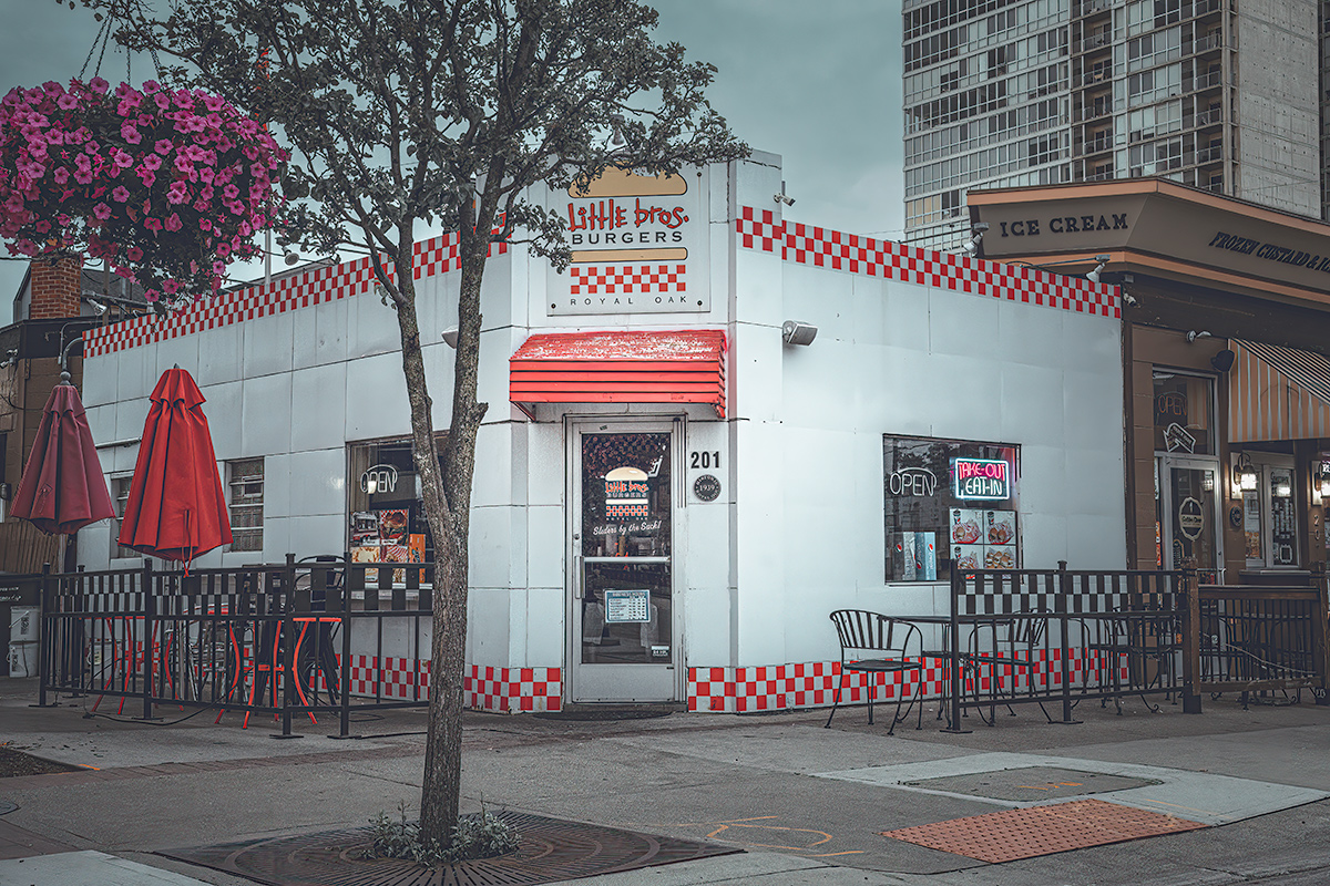 Little Brothers Burgers,Royal Oak,Michigan, USA