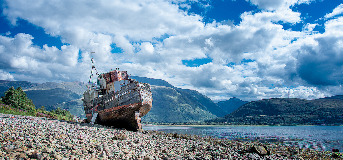 Ben Nevis and Boat