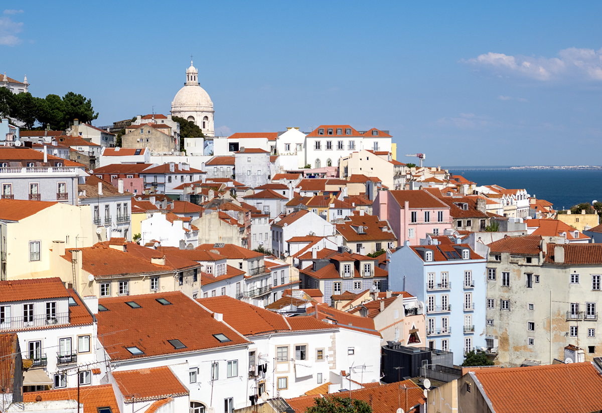 Red roofs of Lisbon