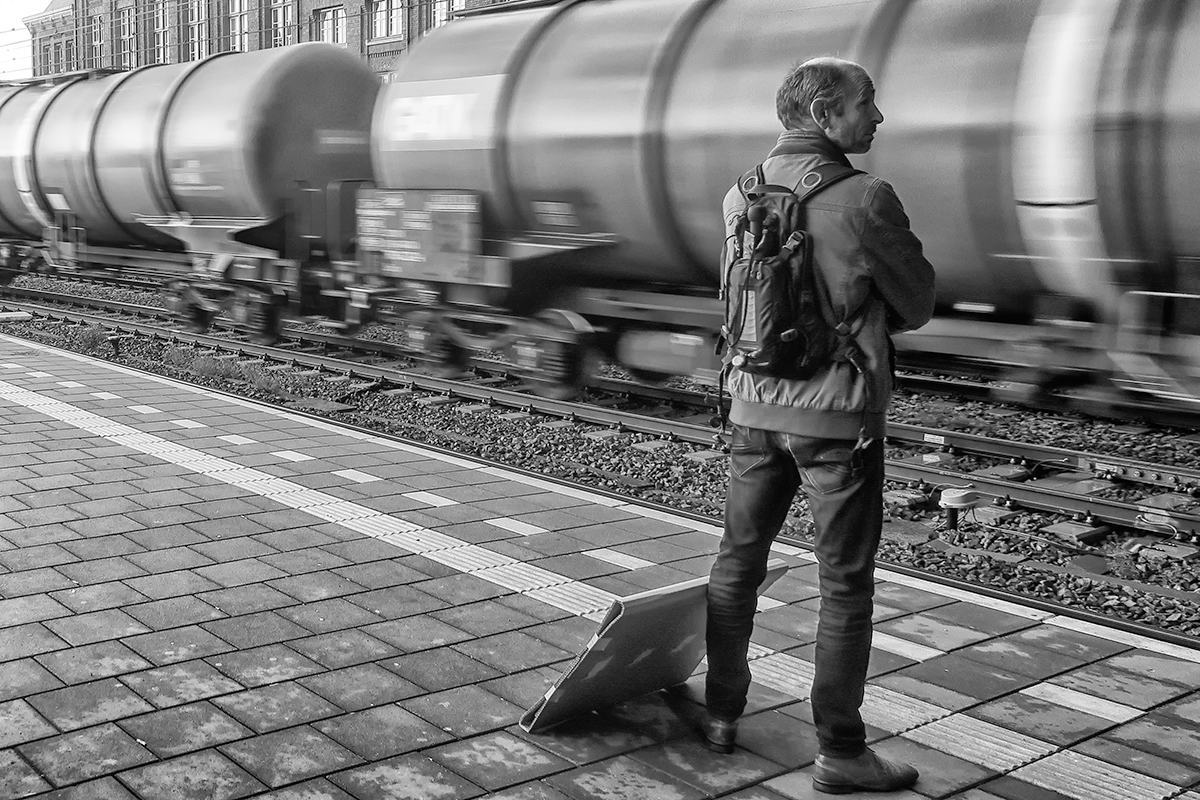 A passing train