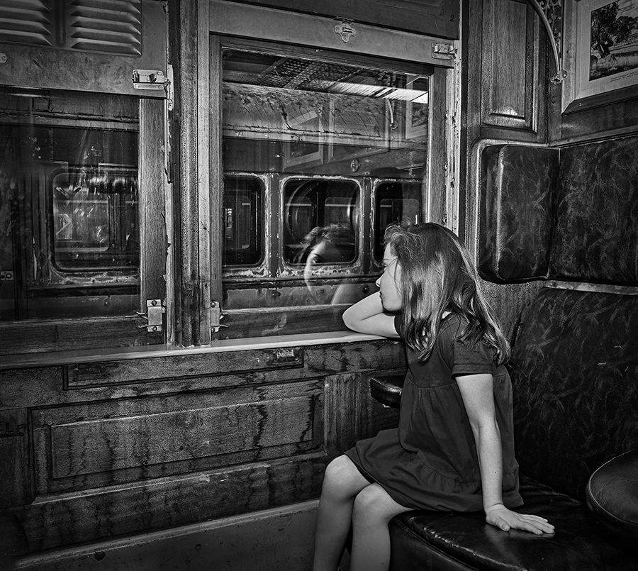 girl on a train