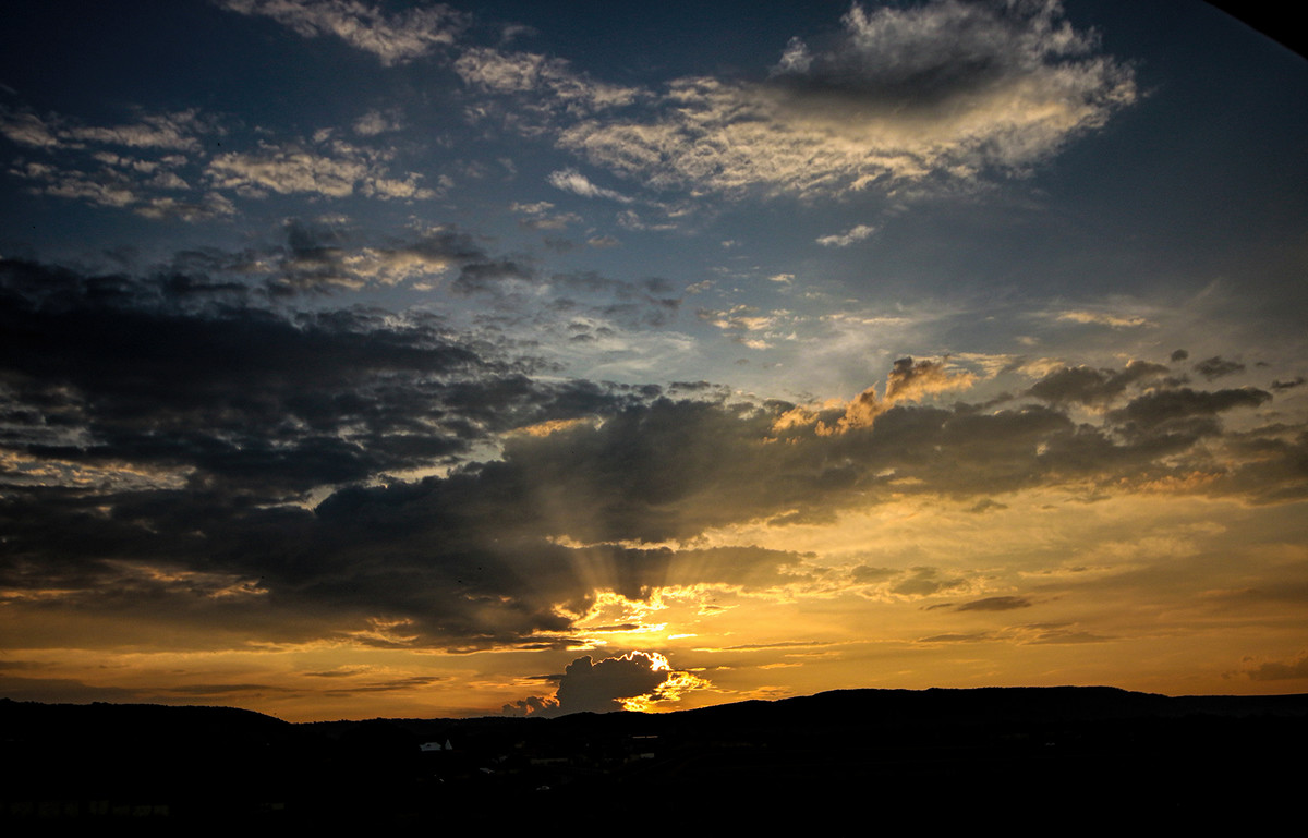 Sunset over Krugersdorp