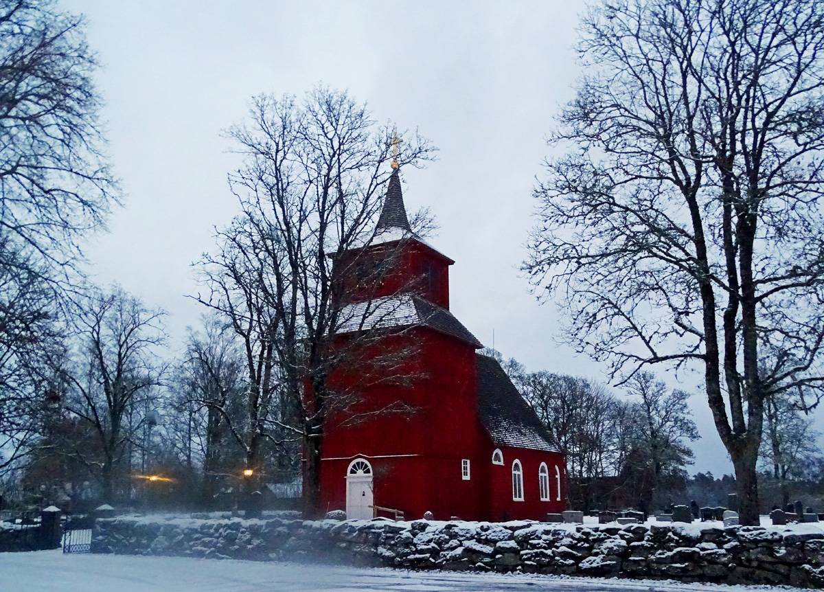 Wooden church in the country