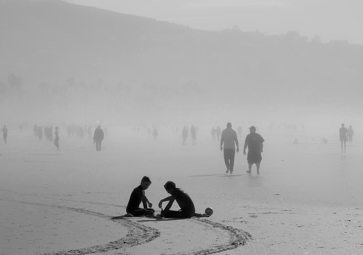 Fog on the beach