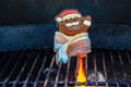 BBQ Bacon Wrapped Chocolate Santa