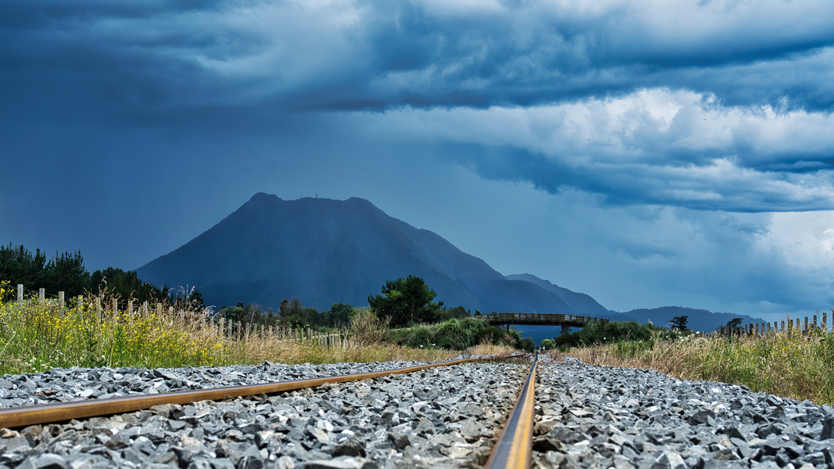 Ominous Skies Over the Volcano 