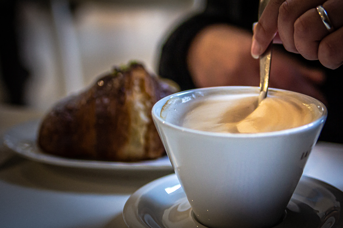 Capuccino and Pistacchio Croissant