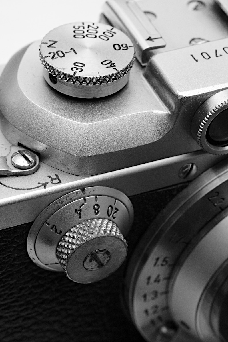 Vintage camera dials