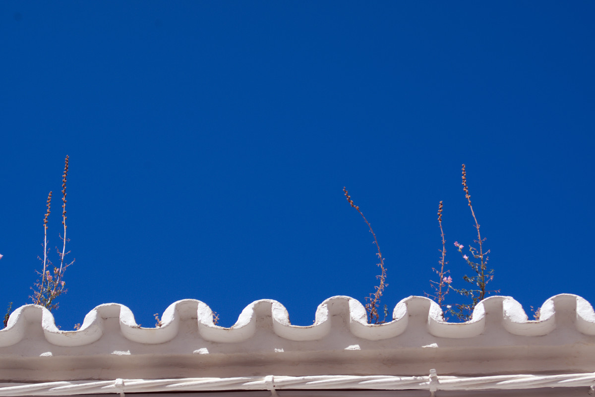 Study of negative space. Sky and roof