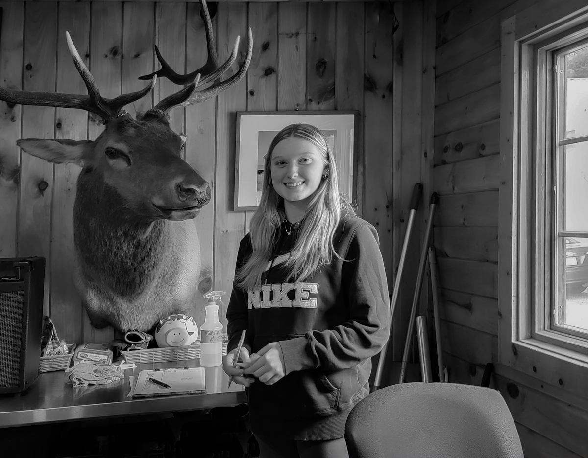 Annie & Her Deer Friend, Locust Grove Smokehouse