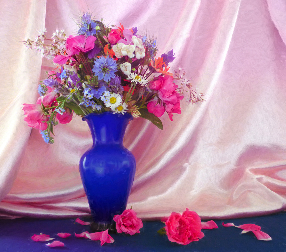  Flowers and Vase