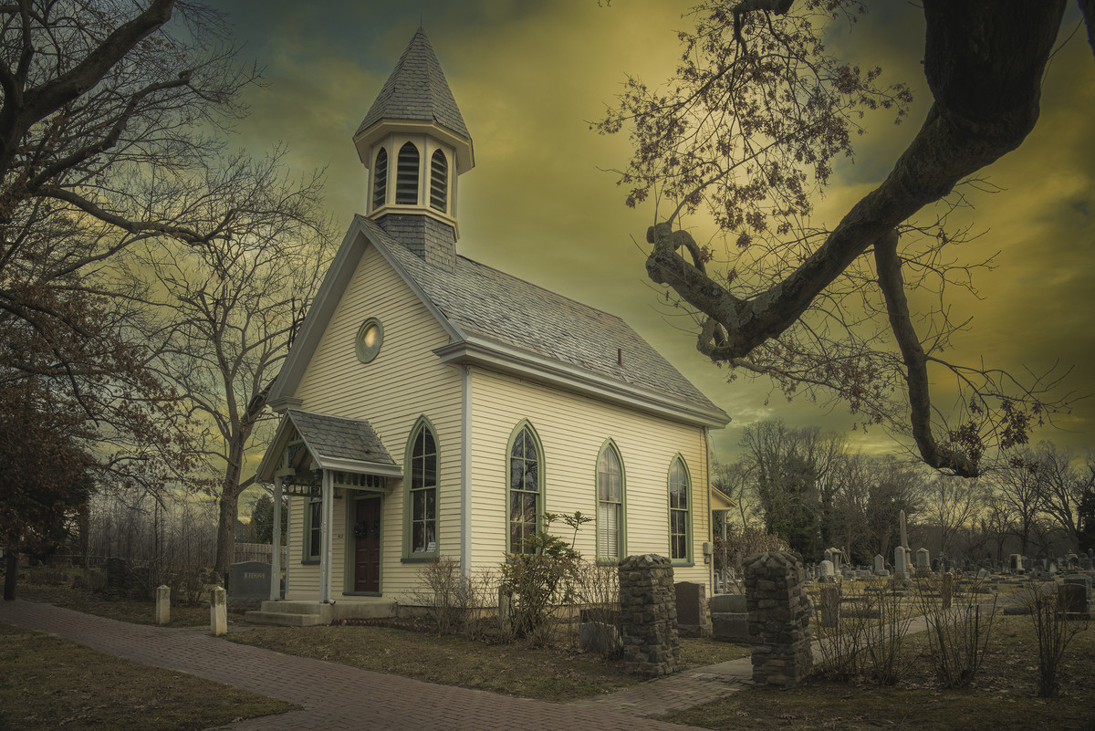 Old Chapel at cemetery by drake217 - DPChallenge