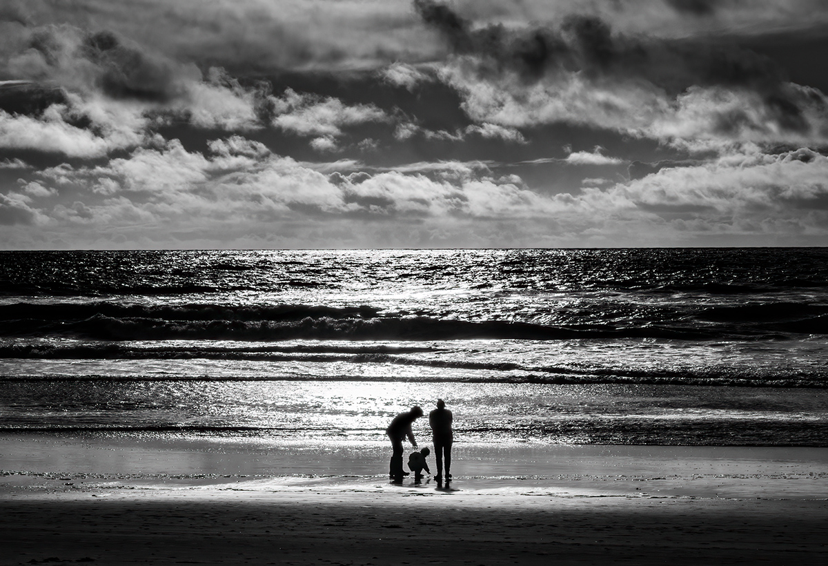 sky, ocean, family