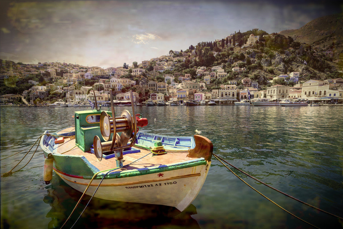 Symi Harbor of Old